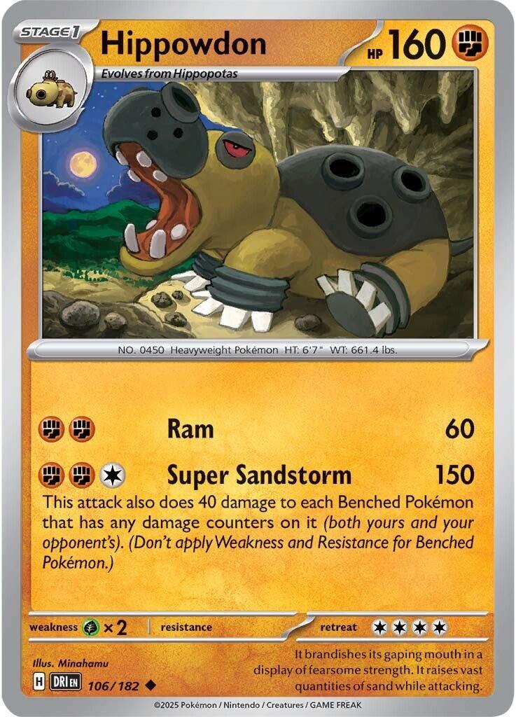 Hippowdon (106/182) [Scarlet & Violet: Destined Rivals] | Game Master's Emporium (The New GME)