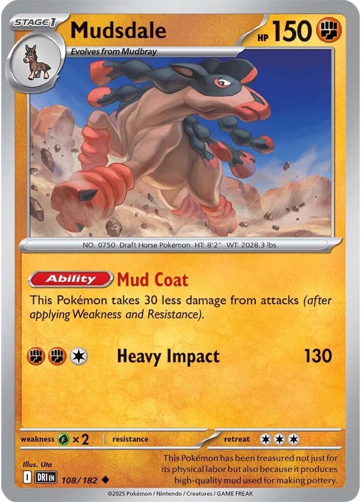 Mudsdale (108/182) [Scarlet & Violet: Destined Rivals] | Game Master's Emporium (The New GME)