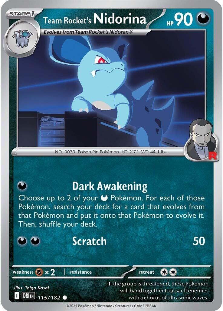 Team Rocket's Nidorina (115/182) [Scarlet & Violet: Destined Rivals] | Game Master's Emporium (The New GME)