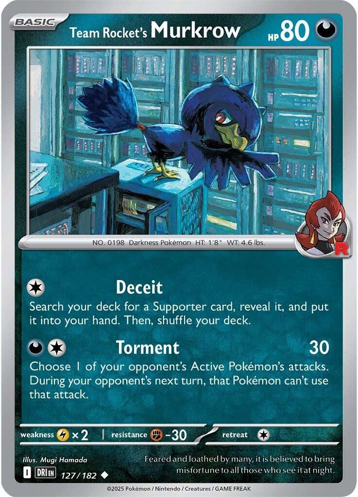Team Rocket's Murkrow (127/182) [Scarlet & Violet: Destined Rivals] | Game Master's Emporium (The New GME)