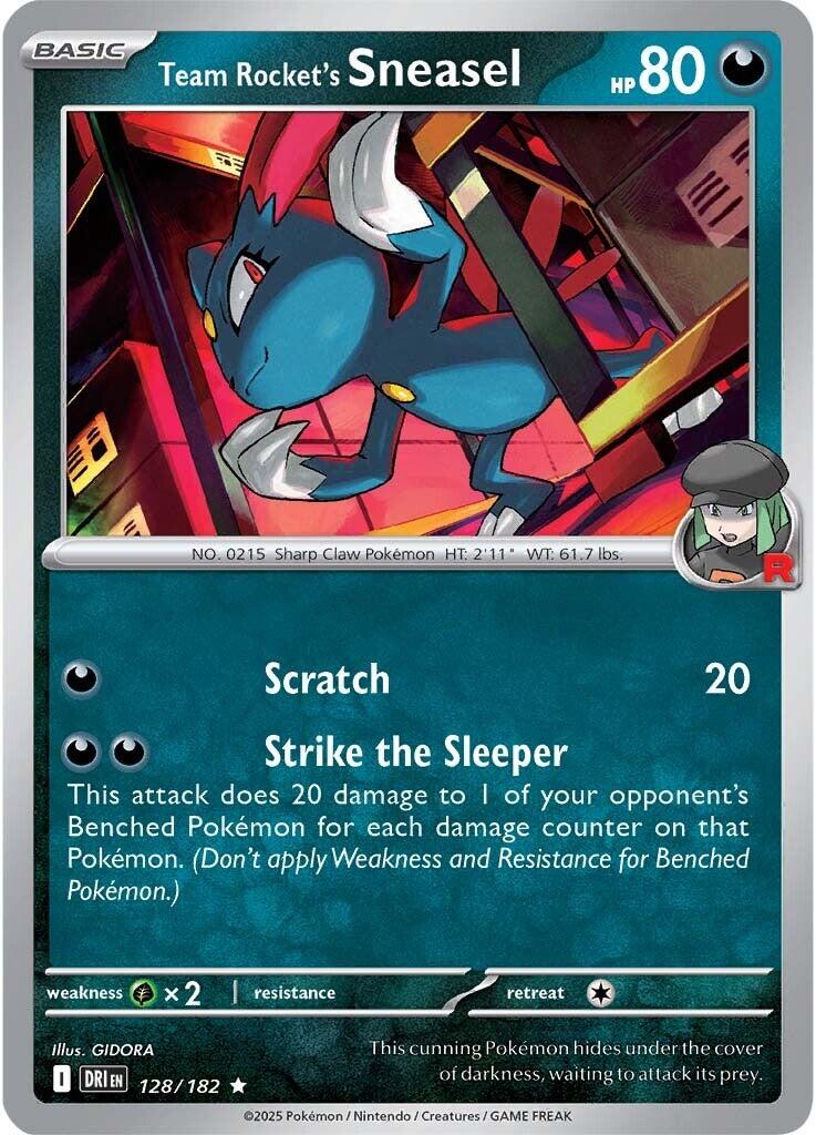 Team Rocket's Sneasel (128/182) [Scarlet & Violet: Destined Rivals] | Game Master's Emporium (The New GME)