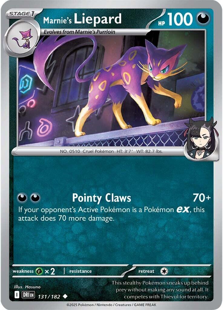 Marnie's Liepard (131/182) [Scarlet & Violet: Destined Rivals] | Game Master's Emporium (The New GME)