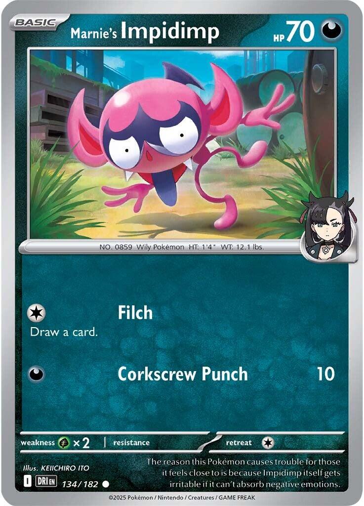 Marnie's Impidimp (134/182) [Scarlet & Violet: Destined Rivals] | Game Master's Emporium (The New GME)