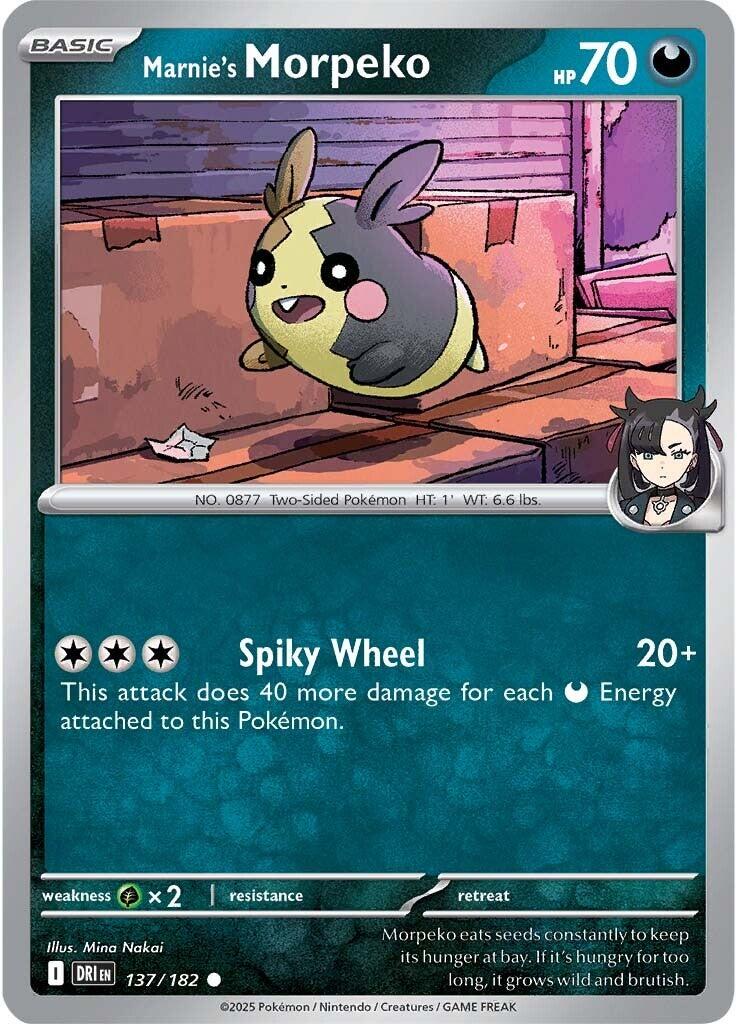 Marnie's Morpeko (137/182) [Scarlet & Violet: Destined Rivals] | Game Master's Emporium (The New GME)