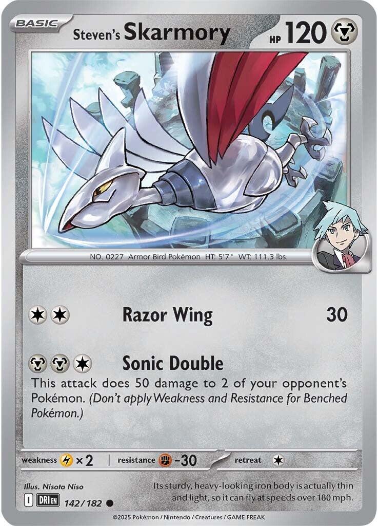 Steven's Skarmory (142/182) [Scarlet & Violet: Destined Rivals] | Game Master's Emporium (The New GME)