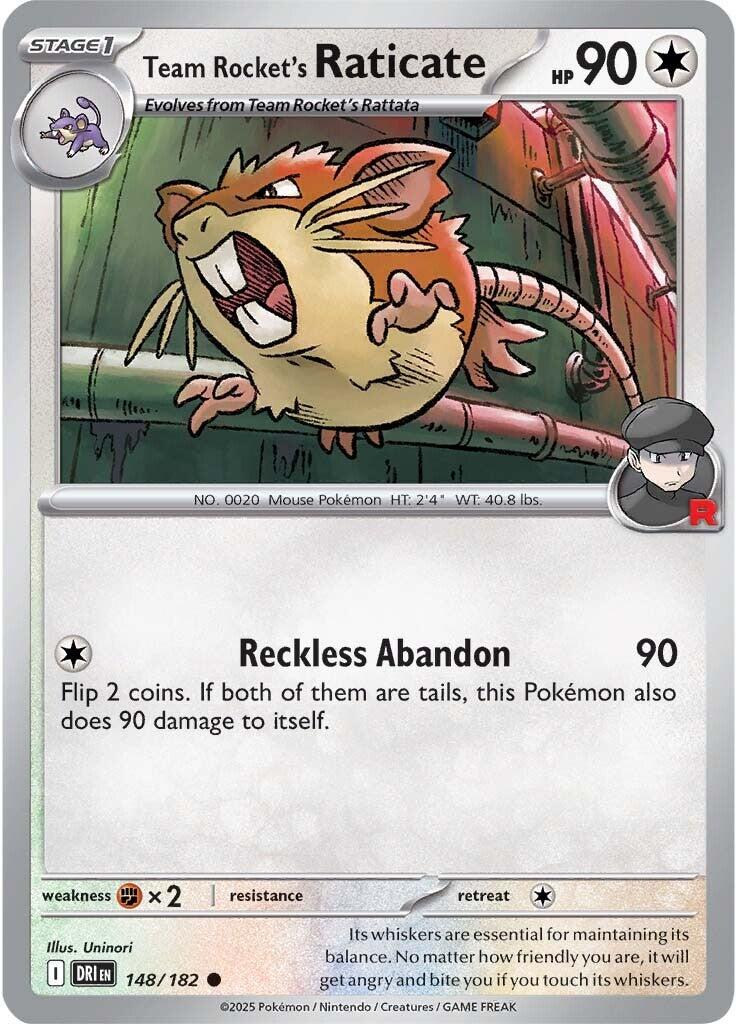 Team Rocket's Raticate (148/182) [Scarlet & Violet: Destined Rivals] | Game Master's Emporium (The New GME)