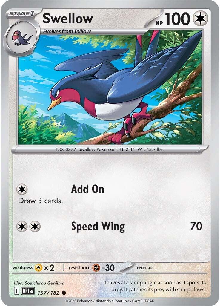 Swellow (157/182) [Scarlet & Violet: Destined Rivals] | Game Master's Emporium (The New GME)