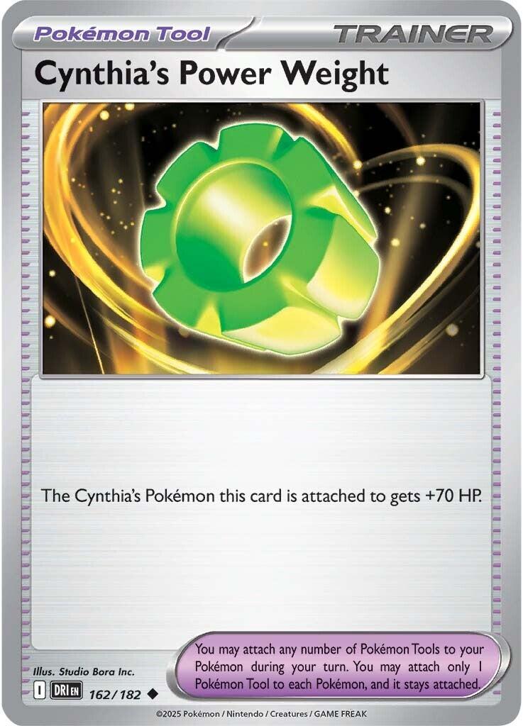 Cynthia's Power Weight (162/182) [Scarlet & Violet: Destined Rivals] | Game Master's Emporium (The New GME)