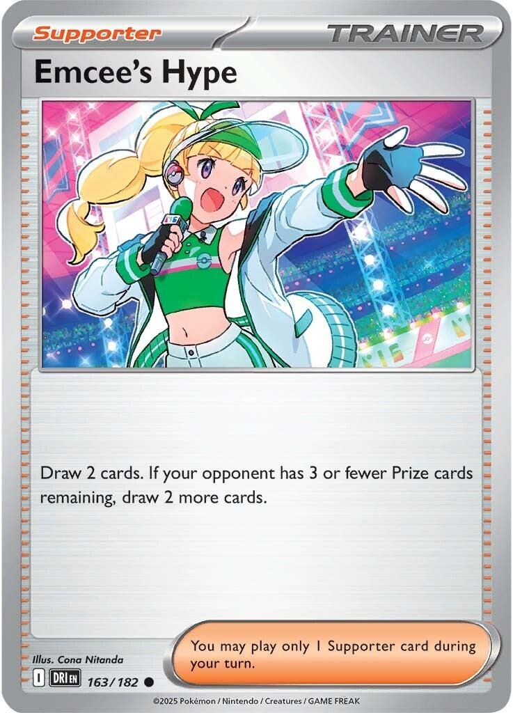 Emcee's Hype (163/182) [Scarlet & Violet: Destined Rivals] | Game Master's Emporium (The New GME)