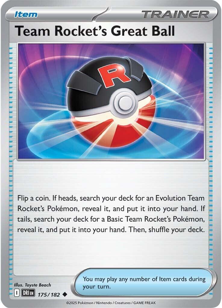 Team Rocket's Great Ball (175/182) [Scarlet & Violet: Destined Rivals] | Game Master's Emporium (The New GME)