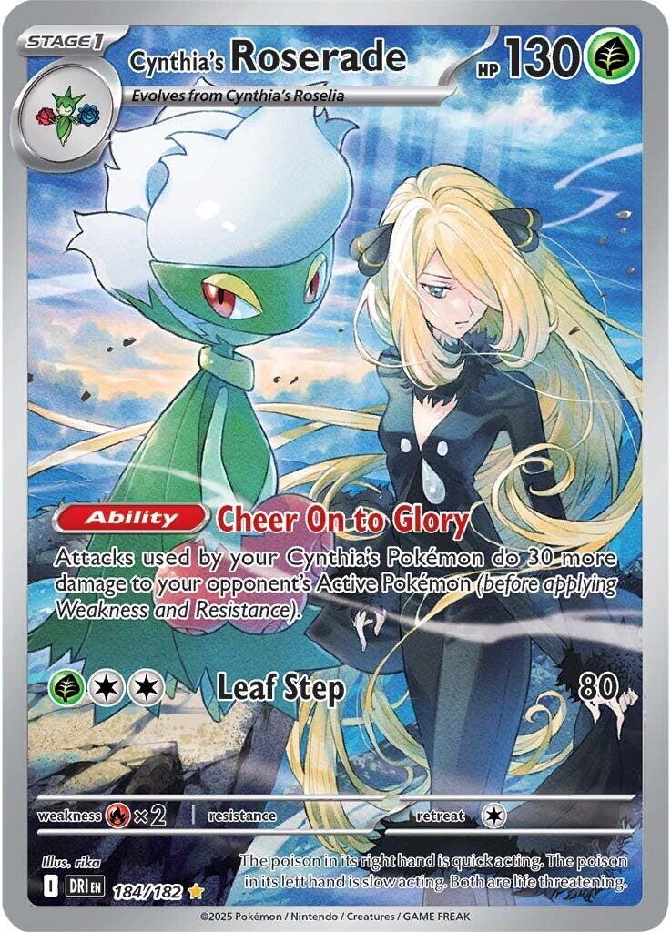 Cynthia's Roserade (184/182) [Scarlet & Violet: Destined Rivals] | Game Master's Emporium (The New GME)