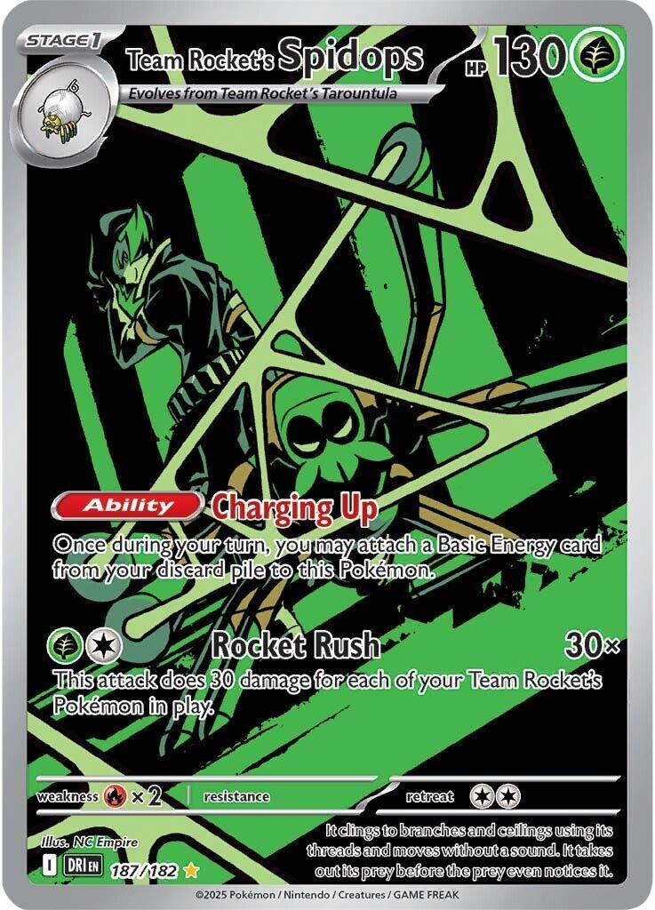 Team Rocket's Spidops (187/182) [Scarlet & Violet: Destined Rivals] | Game Master's Emporium (The New GME)