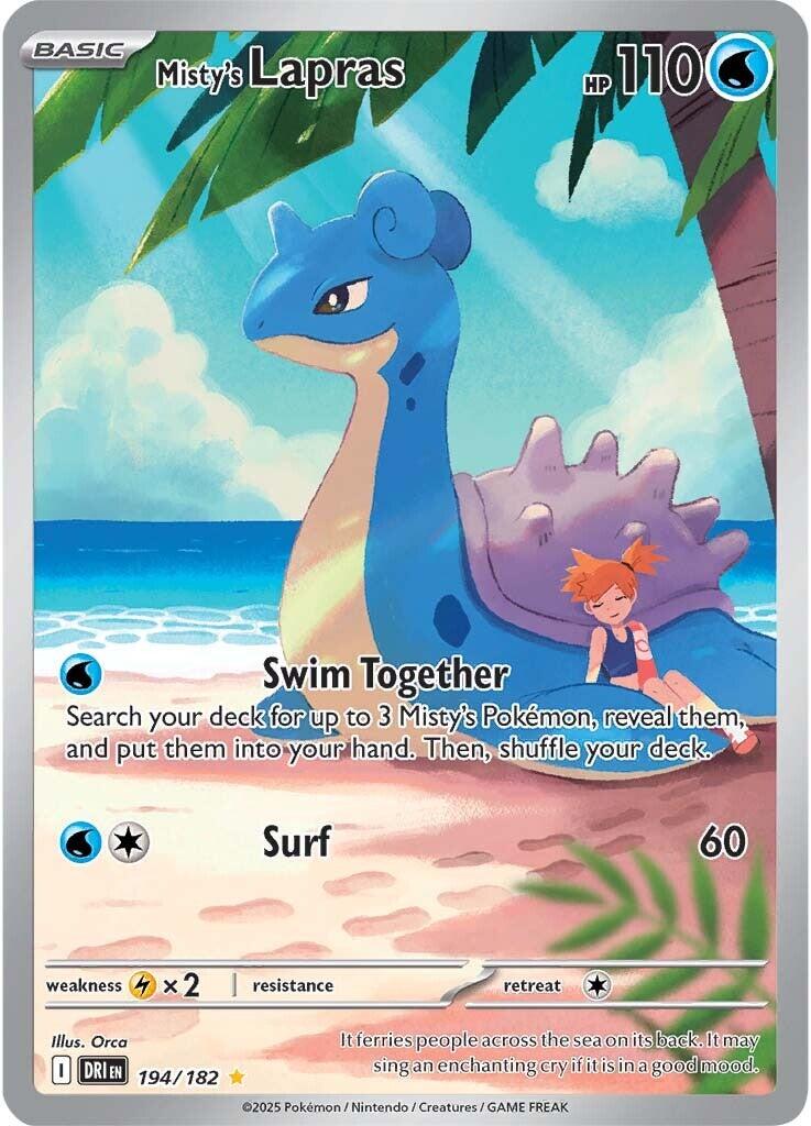 Misty's Lapras (194/182) [Scarlet & Violet: Destined Rivals] | Game Master's Emporium (The New GME)