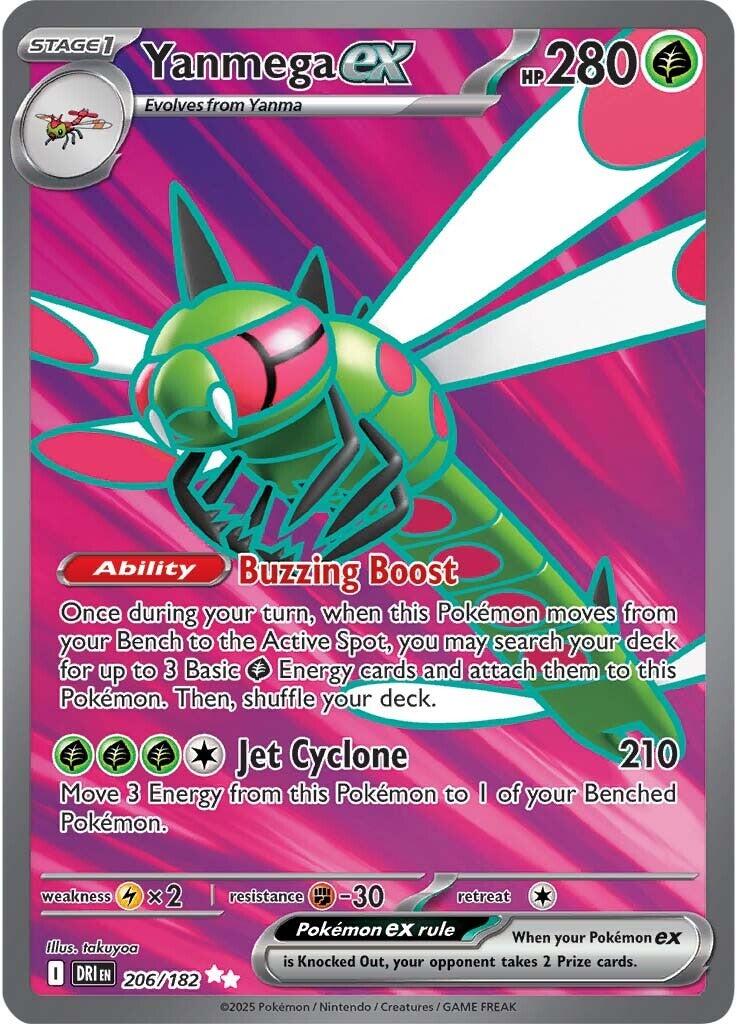 Yanmega ex (206/182) [Scarlet & Violet: Destined Rivals] | Game Master's Emporium (The New GME)