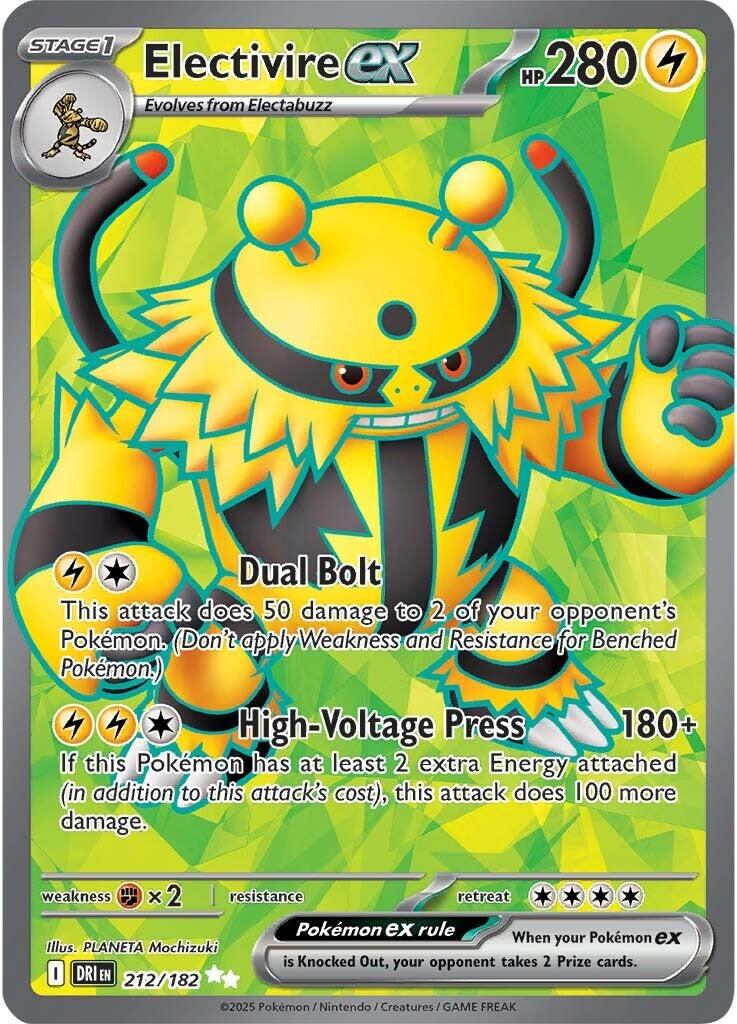 Electivire ex (212/182) [Scarlet & Violet: Destined Rivals] | Game Master's Emporium (The New GME)