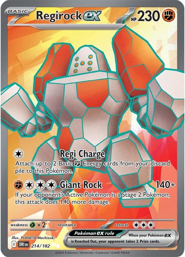 Regirock ex (214/182) [Scarlet & Violet: Destined Rivals] | Game Master's Emporium (The New GME)