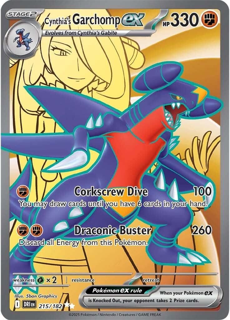 Cynthia's Garchomp ex (215/182) [Scarlet & Violet: Destined Rivals] | Game Master's Emporium (The New GME)