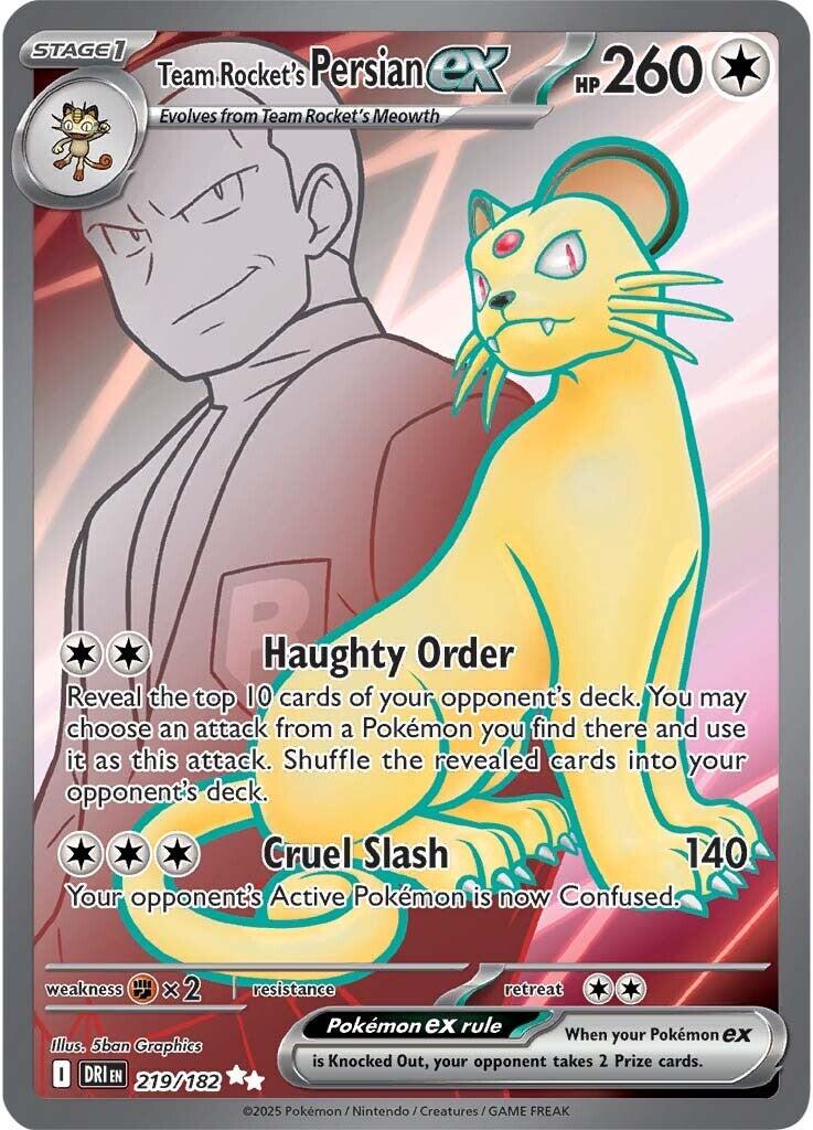 Team Rocket's Persian ex (219/182) [Scarlet & Violet: Destined Rivals] | Game Master's Emporium (The New GME)