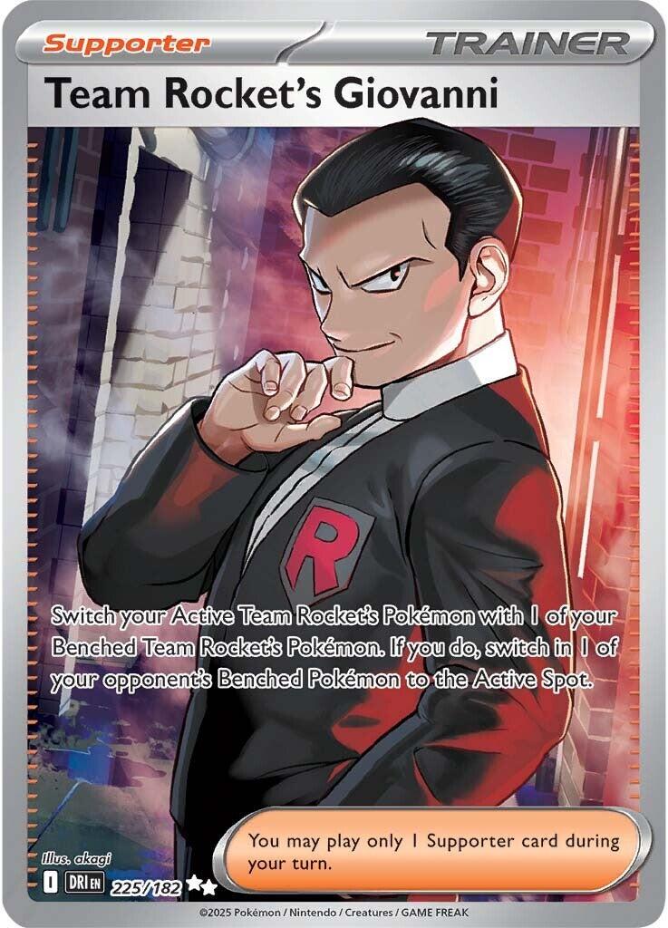 Team Rocket's Giovanni (225/182) [Scarlet & Violet: Destined Rivals] | Game Master's Emporium (The New GME)