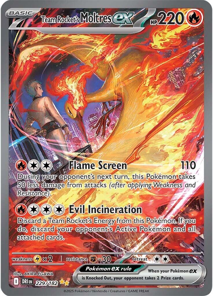 Team Rocket's Moltres ex (229/182) [Scarlet & Violet: Destined Rivals] | Game Master's Emporium (The New GME)