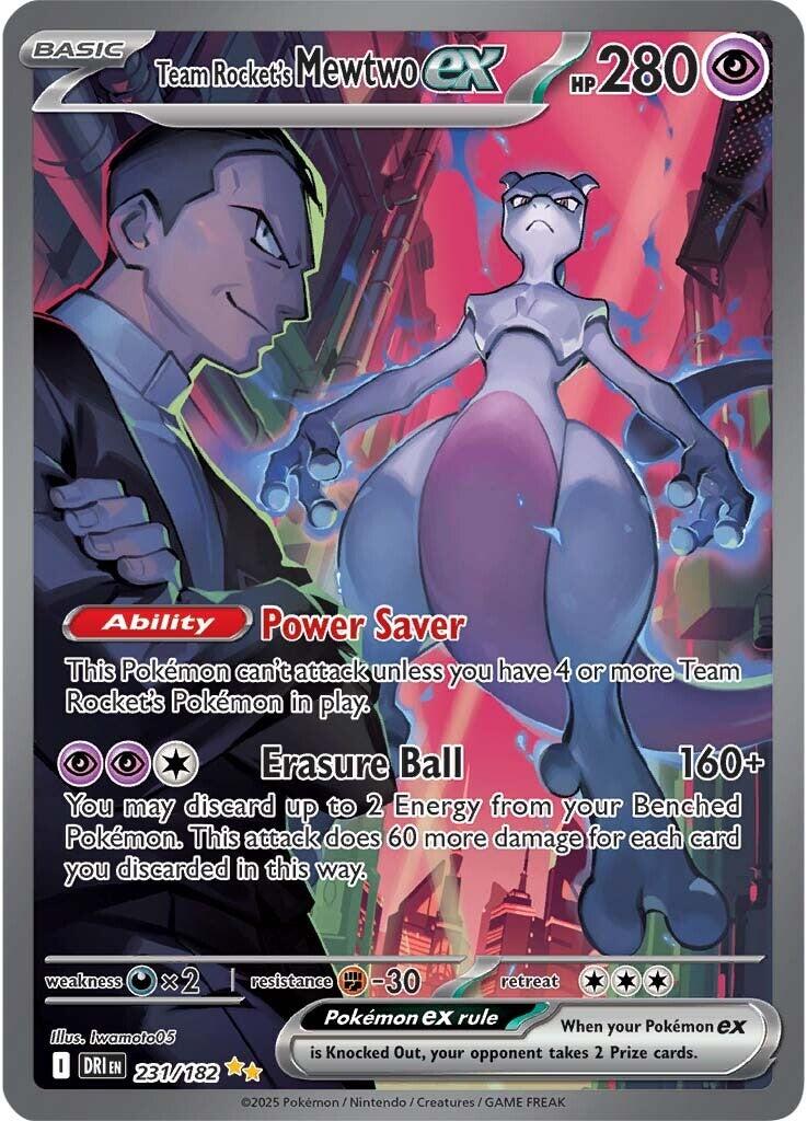 Team Rocket's Mewtwo ex (231/182) [Scarlet & Violet: Destined Rivals] | Game Master's Emporium (The New GME)