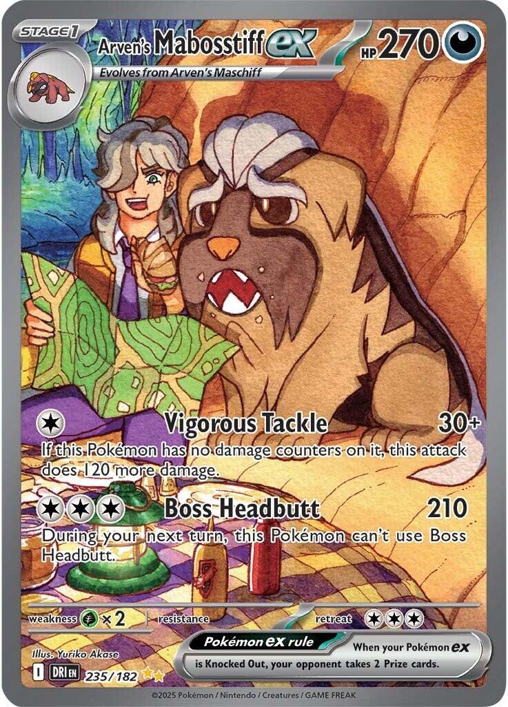 Arven's Mabosstiff ex (235/182) [Scarlet & Violet: Destined Rivals] | Game Master's Emporium (The New GME)