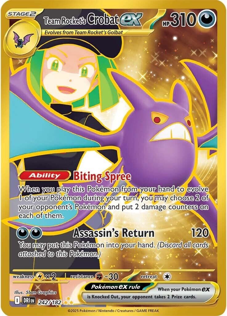 Team Rocket's Crobat ex (242/182) [Scarlet & Violet: Destined Rivals] | Game Master's Emporium (The New GME)