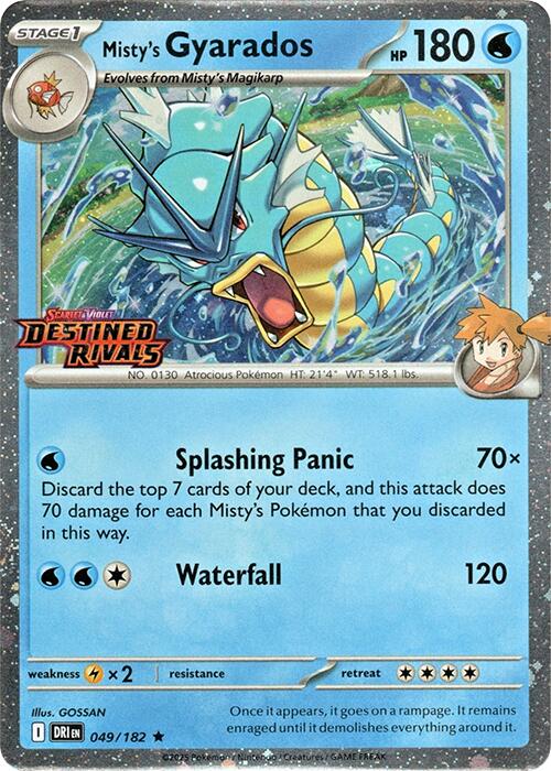 Misty's Gyarados (049/182) (Destined Rivals Stamp) [Scarlet & Violet: Destined Rivals] | Game Master's Emporium (The New GME)