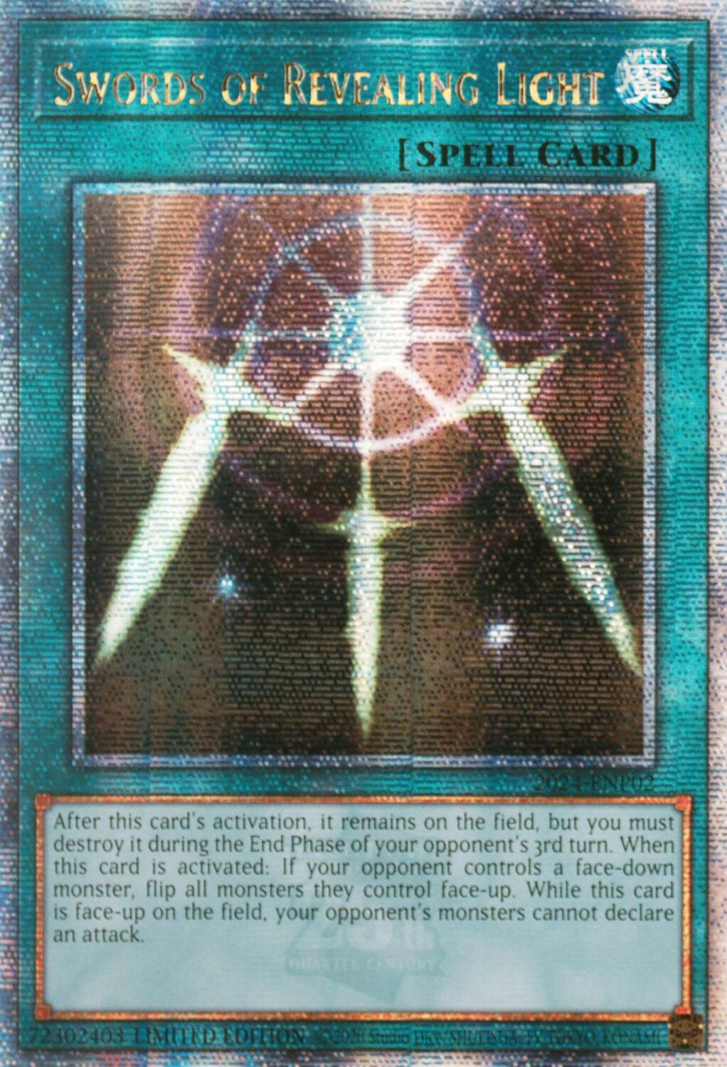 Swords of Revealing Light [2024-ENP02] Quarter Century Secret Rare | Game Master's Emporium (The New GME)