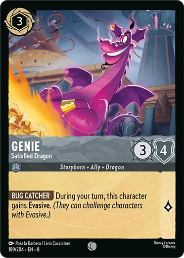Genie - Satisfied Dragon (189/204) [Reign of Jafar] | Game Master's Emporium (The New GME)