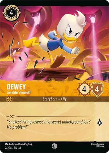 Dewey - Lovable Showoff (Cold Foil) (2/204) [Reign of Jafar] | Game Master's Emporium (The New GME)