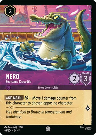 Nero - Fearsome Crocodile (Cold Foil) (65/204) [Reign of Jafar] | Game Master's Emporium (The New GME)