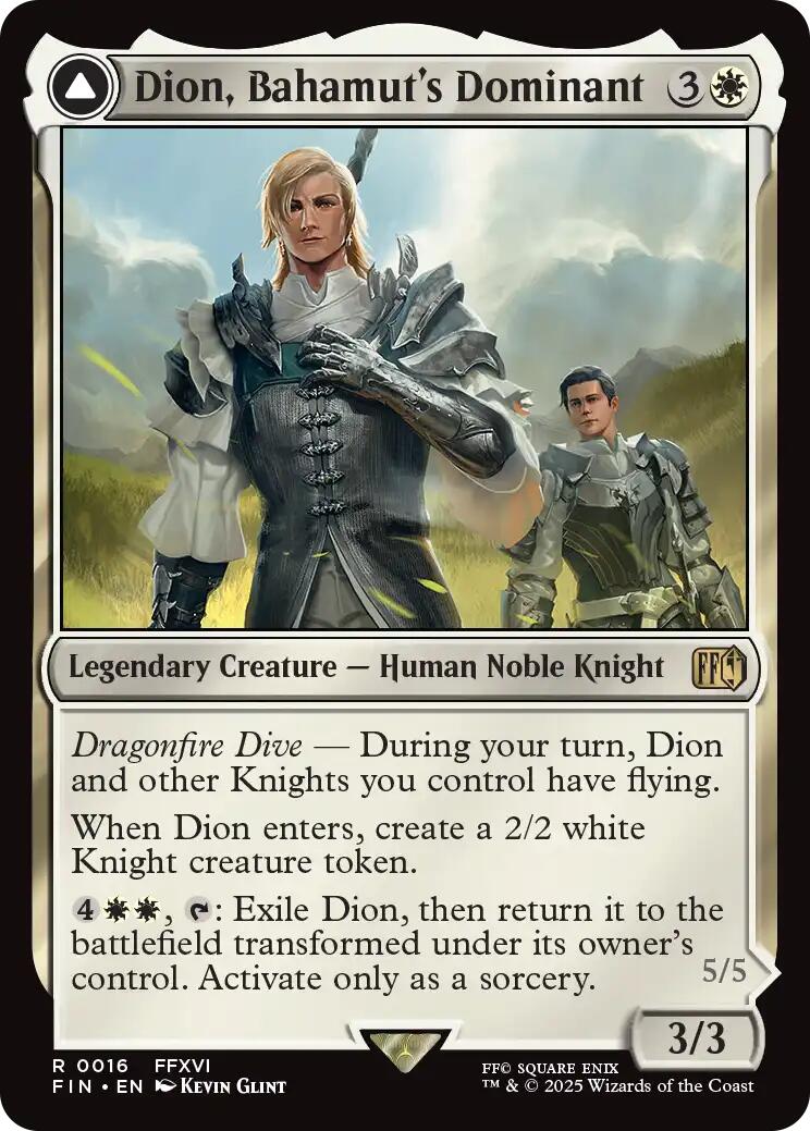 Dion, Bahamut's Dominant // Bahamut, Warden of Light [FINAL FANTASY] | Game Master's Emporium (The New GME)
