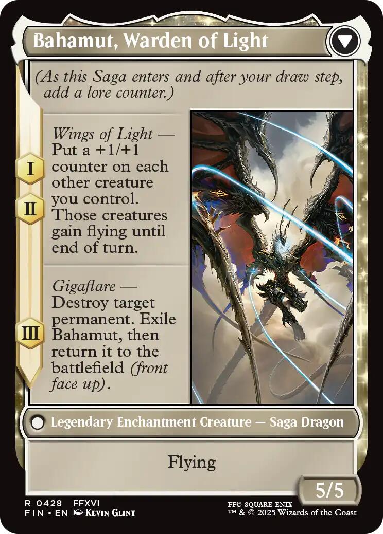 Dion, Bahamut's Dominant // Bahamut, Warden of Light (Extended Art) [FINAL FANTASY] | Game Master's Emporium (The New GME)