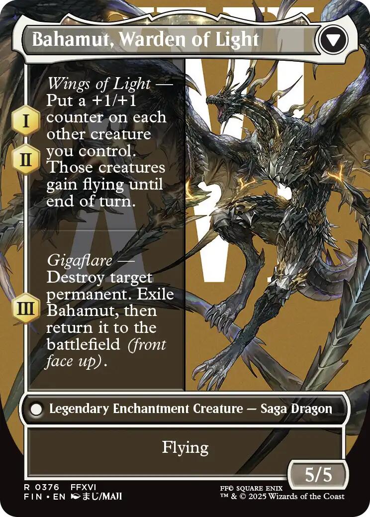 Dion, Bahamut's Dominant // Bahamut, Warden of Light (Borderless) [FINAL FANTASY] | Game Master's Emporium (The New GME)