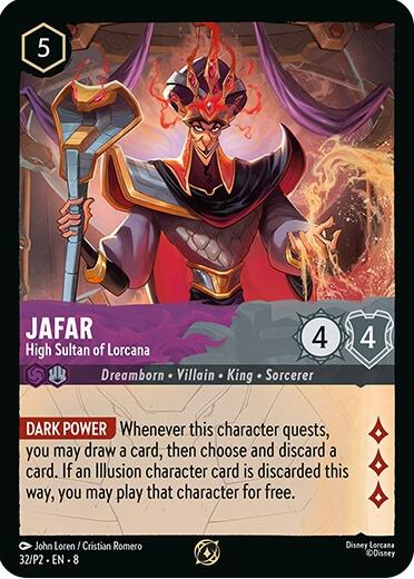 Jafar - High Sultan of Lorcana (Store Champion Participant) (32/P2) [Promo Cards] | Game Master's Emporium (The New GME)