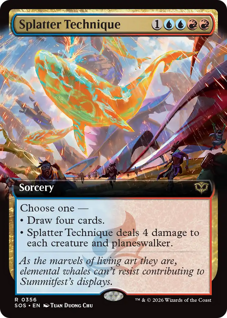 Splatter Technique (Extended Art) [Secrets of Strixhaven] | Game Master's Emporium (The New GME)