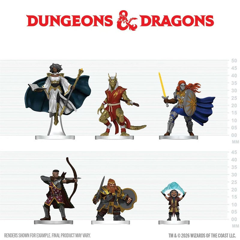 D&D Mini Icons of the Realms Players Handbook Swords & Staves Starter Set | Game Master's Emporium (The New GME)