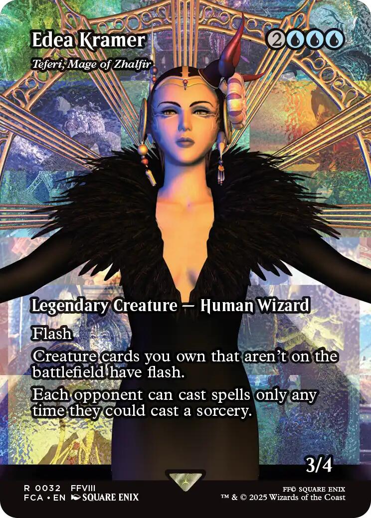 Edea Kramer - Teferi, Mage of Zhalfir (Showcase) [FINAL FANTASY : Through the Ages] | Game Master's Emporium (The New GME)