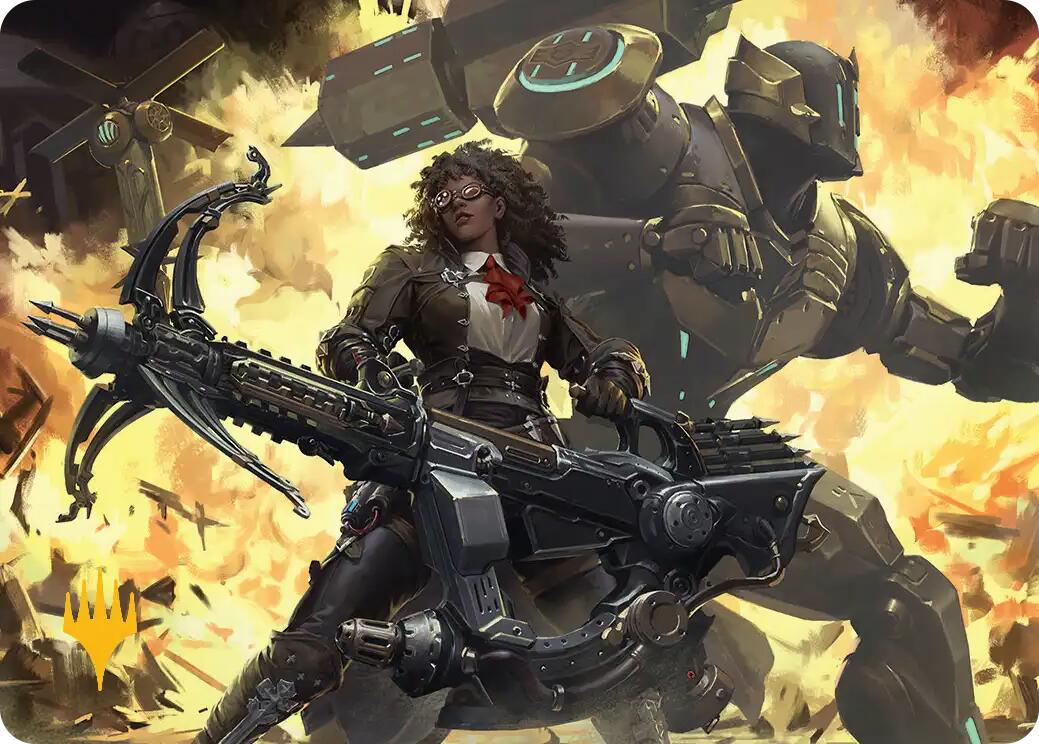 Machinist's Arsenal Art Card (Gold-Stamped Planeswalker Symbol) [FINAL FANTASY Art Series] | Game Master's Emporium (The New GME)