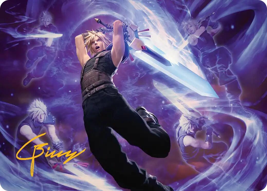 Cloud's Limit Break Art Card (Gold-Stamped Signature) [FINAL FANTASY Art Series] | Game Master's Emporium (The New GME)