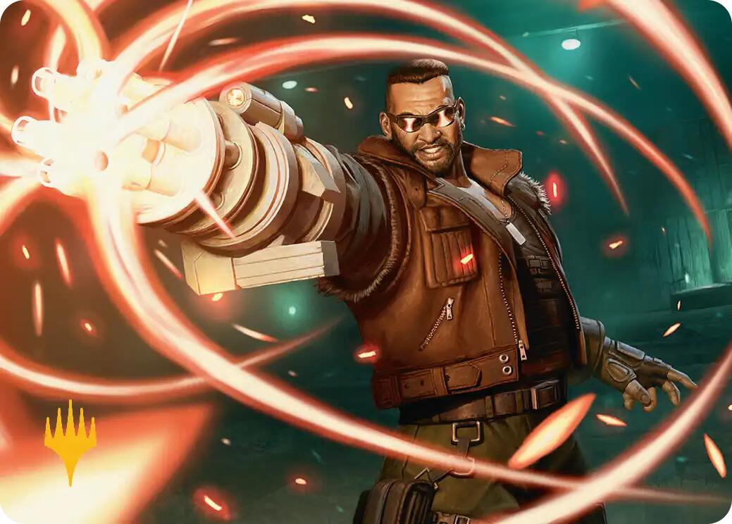 Barret Wallace Art Card (Gold-Stamped Planeswalker Symbol) [FINAL FANTASY Art Series] | Game Master's Emporium (The New GME)
