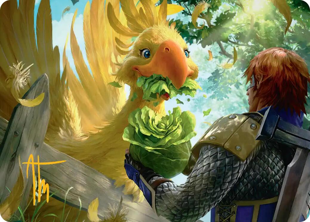 Gysahl Greens Art Card (Gold-Stamped Signature) [FINAL FANTASY Art Series] | Game Master's Emporium (The New GME)