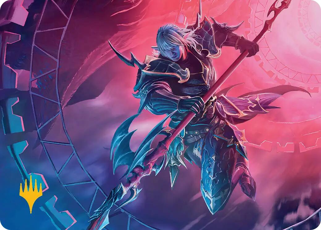 Estinien Varlineau Art Card (Gold-Stamped Planeswalker Symbol) [FINAL FANTASY Art Series] | Game Master's Emporium (The New GME)