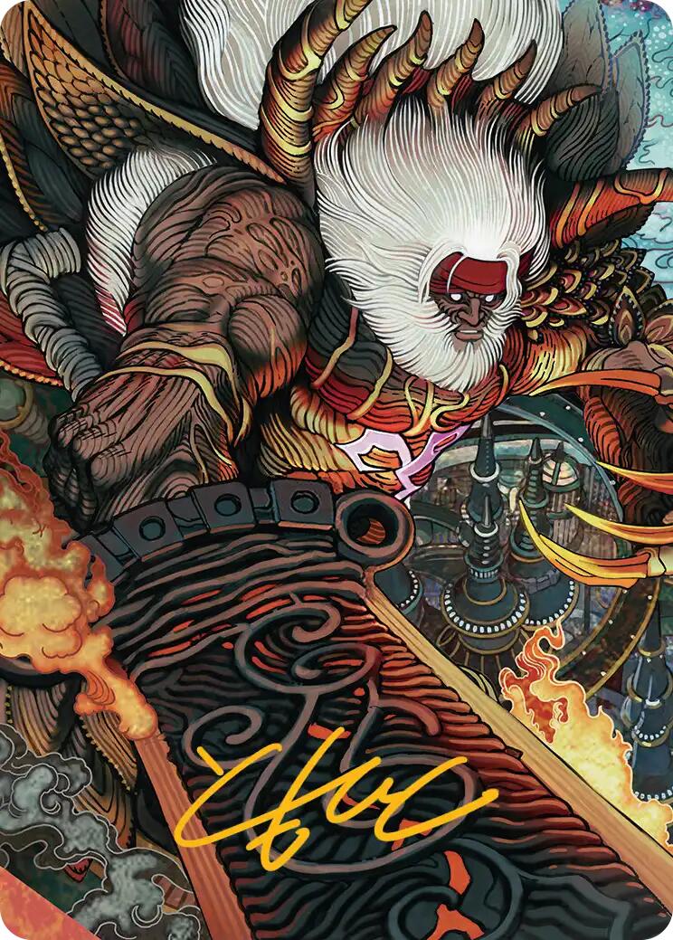 Braska's Final Aeon Art Card (Gold-Stamped Signature) [FINAL FANTASY Art Series] | Game Master's Emporium (The New GME)