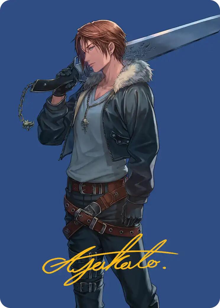 Squall, SeeD Mercenary Art Card (Gold-Stamped Signature) [FINAL FANTASY Art Series] | Game Master's Emporium (The New GME)