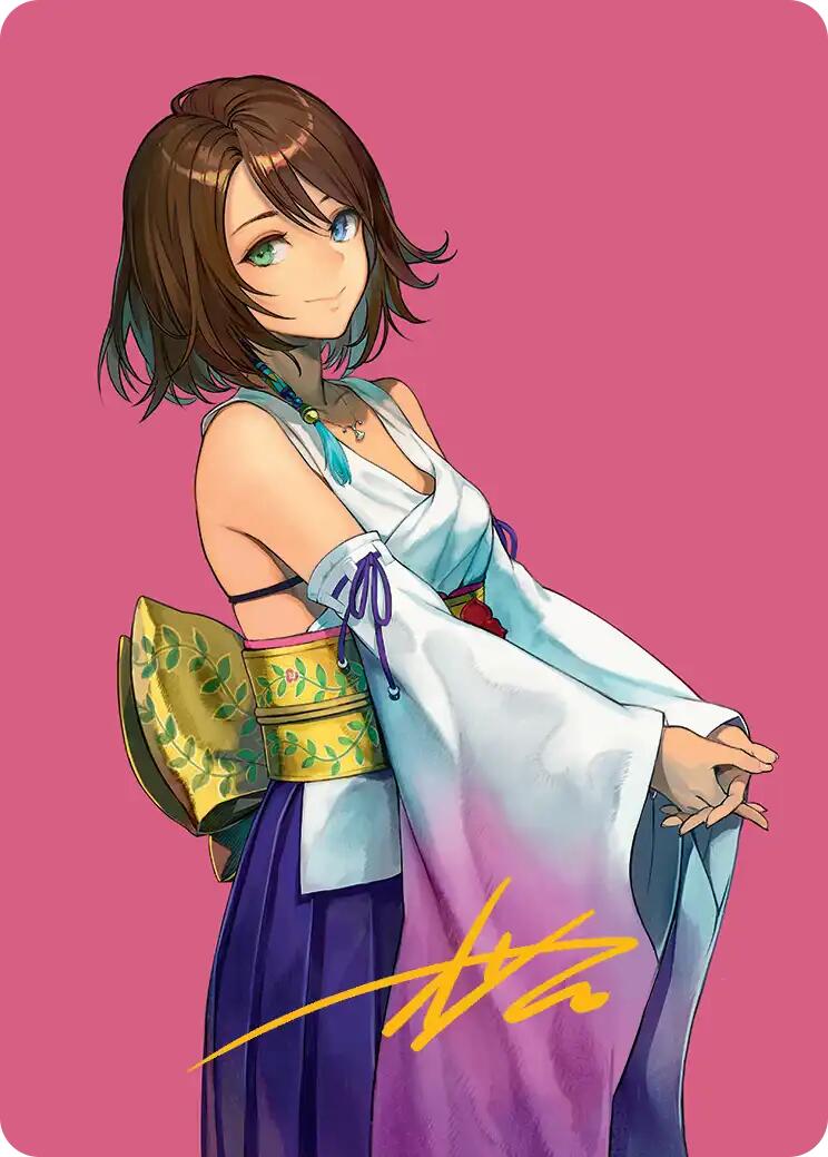 Yuna, Hope of Spira Art Card (Gold-Stamped Signature) [FINAL FANTASY Art Series] | Game Master's Emporium (The New GME)