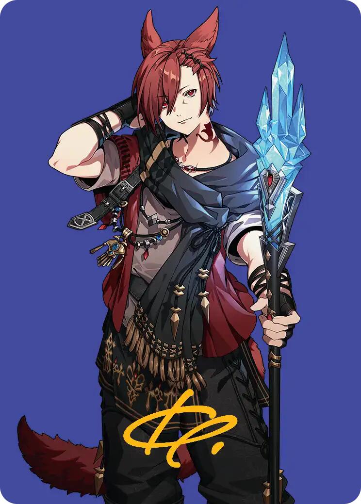G'raha Tia, Scion Reborn Art Card (51) (Gold-Stamped Signature) [FINAL FANTASY Art Series] | Game Master's Emporium (The New GME)