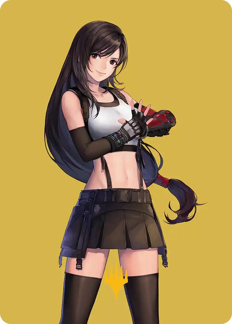 Tifa, Martial Artist Art Card (Gold-Stamped Planeswalker Symbol) [FINAL FANTASY Art Series] | Game Master's Emporium (The New GME)