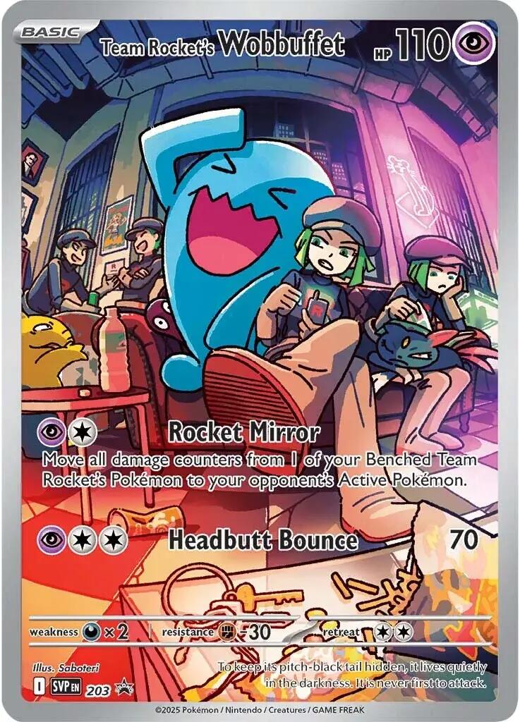 Team Rocket's Wobbuffet (203) [Scarlet & Violet: Black Star Promos] | Game Master's Emporium (The New GME)